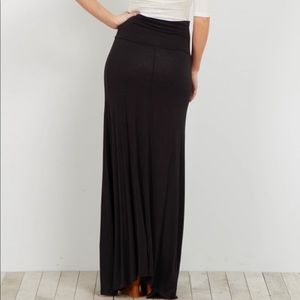 Black maxi skirt